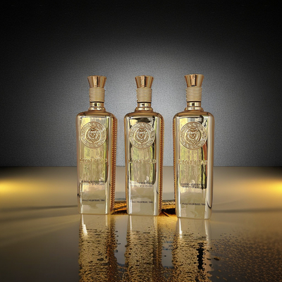satın al Galvanik Kaplama Kabartmalı 750ml birinci sınıf viski şişesi online manufacture