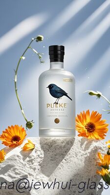 satın al 750ml Votka Cam Şişesi - Özelleştirme, Süper Şeffaf Cam Şişe, Lüks Şişe Çevrimiçi üretim