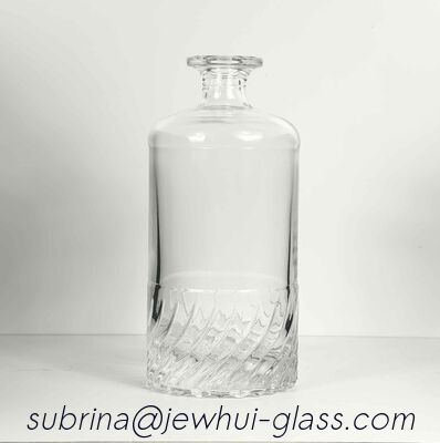 İyi fiyat Kristal Cam Tıpa Brendi Cam Şişe Sürahi Cam Şişe Altın Galvanik çevrimiçi