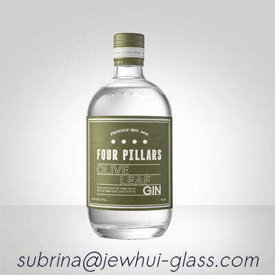 İyi fiyat Klasik Cin Cam Şişesi, Sanatçı Distillere ve İçecek İhracatçılarına Mükemmel, Kalın Cam ve Şık Bitirme çevrimiçi