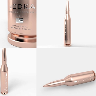 satın al 3000ml 5000ml Glory Boş Votka Şişesi Lazer Logosu Altın Vakum Büyük Votka Şişesi online manufacture