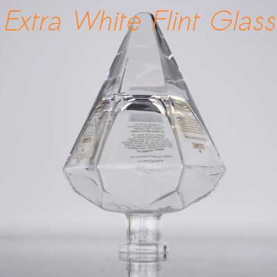 İyi fiyat Çıkartma Cilalı Elmas Şekilli Dekantör 1000ML 700ml 21.5mm Kristal Beyaz çevrimiçi