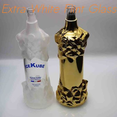 satın al Guala Kapatma ile Ice Kube Kısmi Buzlu Cam Votka Şişesi 900g online manufacture