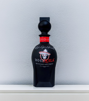 İyi fiyat OEM 375ml Tekila Cam Şişe/Siyah Kaplama/ Serigrafi/Cam tıpa çevrimiçi