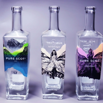 İyi fiyat Kabartmalı Kabartmalı Yazı Logolu 750ml Likör Şişeleri çevrimiçi