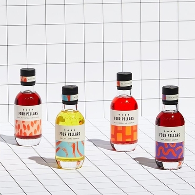 İyi fiyat 200 ml Dört Sütunlu Cin Cam Şişesi çevrimiçi