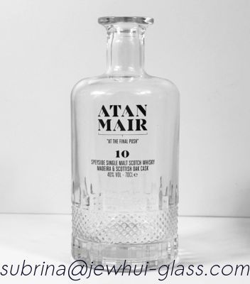 İyi fiyat 700ml  ATAN MAIR SCOTTISH OAK CASK WHISKEY  Glass Bottle -Customization, Super Flint Glass Bottle, Scottish WhiskeyRum çevrimiçi