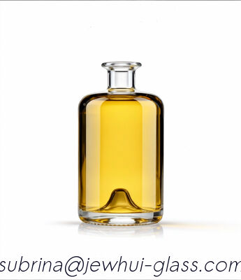 İyi fiyat Apotheker 75cl veya 70cl Yuvarlak, İttirmeli Premium Şeffaf Viski Cam Şişesi çevrimiçi