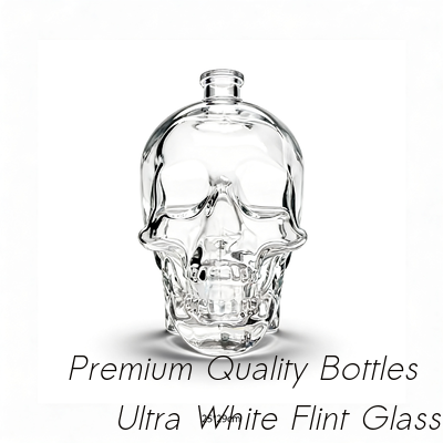 İyi fiyat 3000 ml Cystal Head Vodka Cam Şişe / süper çakıl cam malzemesi çevrimiçi